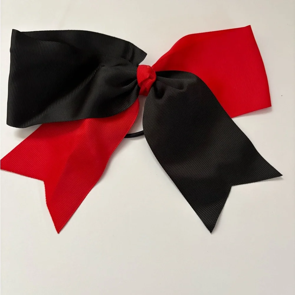 Red and Black Hair Bow